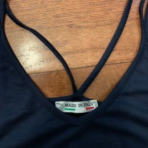 Navy blue swing dress